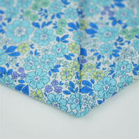 Tissu en voile popeline 100% coton biologique, imprimé numérique, motif floral, respirant, séchage rapide, léger, pour textile de maison