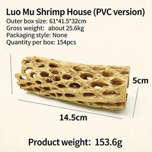 Caverne de simulation pour aquarium, en résine, en forme de tronc d'arbre creux, décoration écologique, abri de reproduction pour poissons et crevettes, pour aquarium et terrarium - Product Image 2