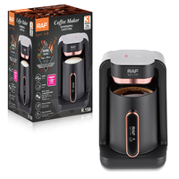 Machine à café RAF 300 ml 500 W avec chauffage NTC, multi-usages (café, eau, lait), facile à nettoyer, compacte, pour la cuisine R.158