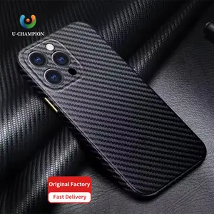 Personality design carbon fiber print anti-fingerprint anti-vibration phone case for Iphone11 12 13 14 15 Pro Max phone case