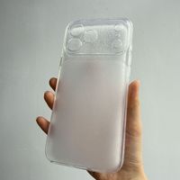 Coque de protection en TPU givré transparente, simple et créative, anti-chute, compatible avec iPhone 18/17/16/15 Pro Max