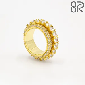 Оптовая продажа, отличное кольцо с бриллиантами для мужчин и женщин, 10K, 14K, 18K