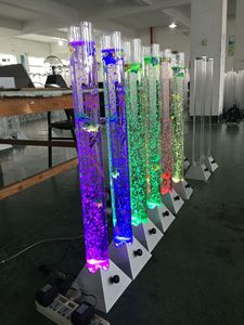 Custom Clear Acrylic Water Column <strong>Bubble</strong> <strong>Lamp</strong> LED Changing Colorful Jellyfish <strong>Lamp</strong> Ocean <strong>Fish</strong> Aquarium Light with Remote Control - Product Image 2