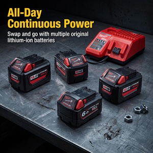<span class=keywords><strong>Kit</strong></span> Combinado Inalámbrico <span class=keywords><strong>Milwaukee</strong></span> <span class=keywords><strong>M18</strong></span> Fuel de Iones de Litio Sin Escobillas (11 Herramientas) con (4) Baterías de 5.0 Ah, (1) Cargador, (1) Bolsa para Herramientas - Product Image 3