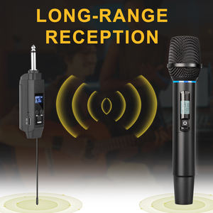 Micrófono Inalámbrico Dinámico Portátil Profesional KX2 con Pantalla LED y Cancelación de Ruido para Actuaciones en Escenarios al Aire Libre - Product Image 6