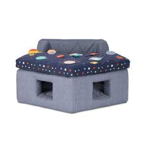 Fauteuil bébé avec dossier pliable, design contemporain en textile, pour enfants de 8 à 11 mois - Product Image 4