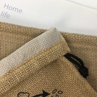 Sac d'emballage de champignons en Jute avec Logo personnalisé, sac à cordon en Jute pour le stockage des aliments