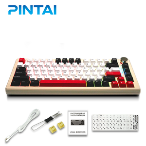 Không dây chơi Game bàn phím 82 phím RGB Backlit bàn phím cho gamer máy tính xách tay máy tính màu đỏ đen - Product Image 1