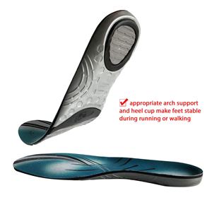 Multiple Textures Silicone Heel Low Arch Support Gel Sports <b>Insoles</b> - Product Image 3