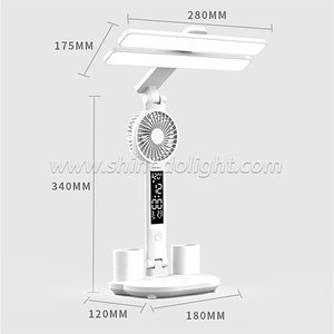 Có Thể Sạc Lại Đèn Bàn LED Sinh Viên Nghiên Cứu Phòng Ngủ Bảo Vệ Mắt Đôi Đầu Đọc Sách Ánh Sáng Đèn Bàn Cho Ánh Sáng Ban Đêm - Product Image 3