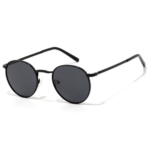 <b>Round</b> <b>Sunglasses</b> Full Rim Metal <b>Frame</b> Brown Lenses UV400 Protection Unisex Adult - Product Image 4