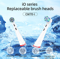 Tête de brosse à dents électrique de remplacement en nylon souple certifiée ISO13485, avec logo privé OEM, pour la série IO, commande en gros