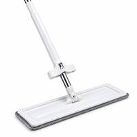 Vente en gros de serpillères plates à essorage automatique personnalisées, serpillères rotatives à 360 degrés pour le nettoyage des sols, pour l'entretien des sols en bois dur et en carrelage