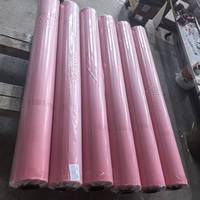Toile de bâche imperméable en PVC renforcé, enduite de couteau bleu, pour châteaux gonflables, jouets, tissu pour rideaux de camion, matériau pour plateau de camionnette