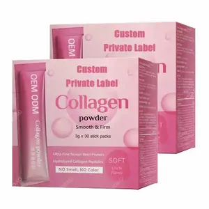 Oem odm bubuk kolagen peptida Perawatan Kulit bubuk kolagen Kecantikan murni minuman suplemen kolagen larut air Jepang untuk wanita