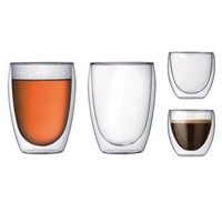 Beeman Isolierter Doppelwandiger Glasbecher Transparent Hitze- & Kältebeständig mit Individuellem Logo Eiförmige Kaffeetassen Trinkgeschirr