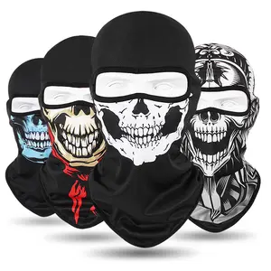 Femme Homme Sports de plein air Polyester Sublimation CS Head Caps Balaclava Ski Bicycle Cycling Motorcycle Full Face Mask Hats