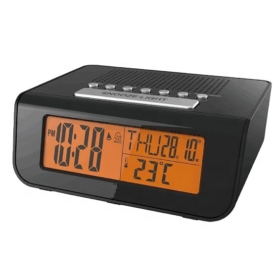 High Quality Digital Radio Controlled Table Clock Digital Alarm Clock Radio LG3039