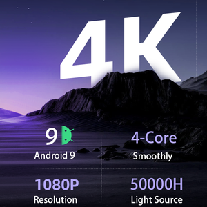 Nhà Máy Ban Đầu Giá Tốt Nhất Độ Sáng Cao Zx7 Đầy Đủ HD 4K 1080P LED Rạp Hát Tại Nhà Máy Chiếu 4K 1500ANSI Văn Phòng Nhỏ Máy Chiếu - Product Image 2