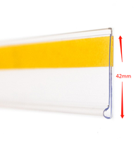 Étiquette de prix en plastique transparent personnalisée, PVC, acrylique, pour présentoir, bande de données, étiquette de prix, porte-étiquette