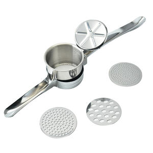 Écrase-purée 3-en-1 en acier inoxydable, écrase-légumes <span class=keywords><strong>manuel</strong></span>, presse-purée, presse-fruits, écrase-légumes <span class=keywords><strong>manuel</strong></span>, presse-agrumes - Product Image 5