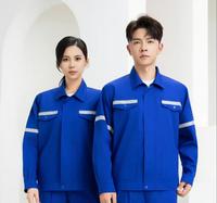 TNC6909 Trajes de Trabajo de Manga Larga Color Azul Oscuro para Verano, Suministro de Fábrica, Chaquetas y Pantalones de Trabajo Industriales Cómodos