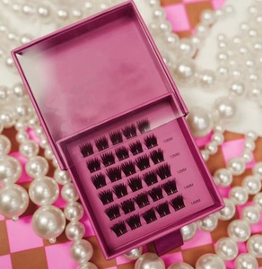 Bán buôn tự nhiên/đầy đủ Foxy Mèo Mắt DIY cụm lông mi phân đoạn dưới lông mi cá nhân DIY Lash mở rộng Kit tùy chỉnh - Product Image 2