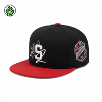 Casquette Snapback 5 Panneaux en Coton Brodé 3D Personnalisée avec Visière Courbe Style Hip-Hop pour Homme et Femme, Idéale pour les Sports de Plein Air et les Fêtes