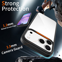 Coque transparente en TPU pour iPhone 17 Pro Max, 17 Air, 16E, 15, 18 Pro – Housse de protection rigide en PC anti-chute et antichoc