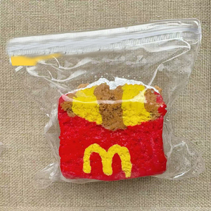 Nouveau jouet à presser créatif et réaliste en forme de pain grillé épais McDonald's, en silicone de qualité alimentaire, adapté à tous les âges, pour les enfants de 5 à 7 ans - Product Image 2