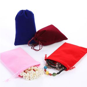 X418 High-quality Luxury Custom Drawstring Dust Bag Jewelry Storage Bag <b>for</b> <b>Gift</b> Packaging Durable Velvet Drawstring Bag Custom - Product Image 2