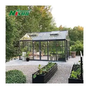 Tenda Gazebo teras luar ruangan ukuran kustom tenda pernikahan kaca aluminium rumah ruang matahari taman rumah rumah kaca wadah rumah