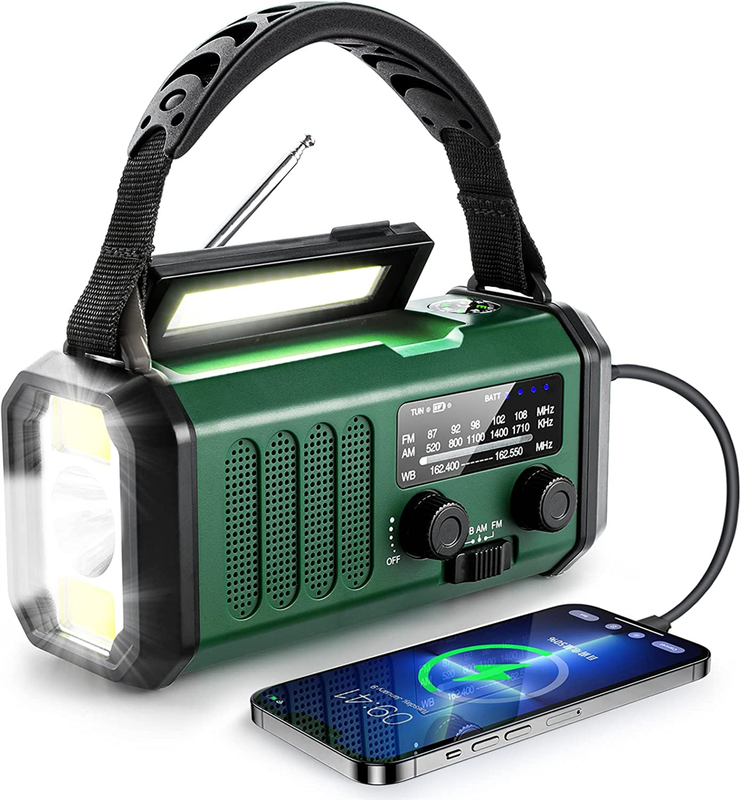 Portable Radio Led Lamp Power Battery