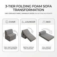 Canapé-lit pliant Majlis arabe moderne, matelas de sol luxueux pour salon et chambre d'amis