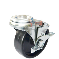 Roulettes pivotantes légères à tige filetée M12, 1/2 pouce, en nylon et polyuréthane, options OEM