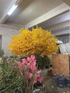 Arbres d'automne personnalisés feuille de <span class=keywords><strong>Ginkgo</strong></span> <span class=keywords><strong>Biloba</strong></span> jaune feuilles arbre plantes artificielles grand arbre de <span class=keywords><strong>Ginkgo</strong></span> pour la décoration de paysage - Product Image 2