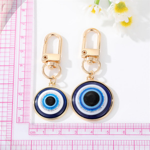 Gros Sac Charmes Porte-clés Grand Rond Bleu Chanceux Turc Evil Eye Porte-clés Pour Femmes Hommes - Product Image 6
