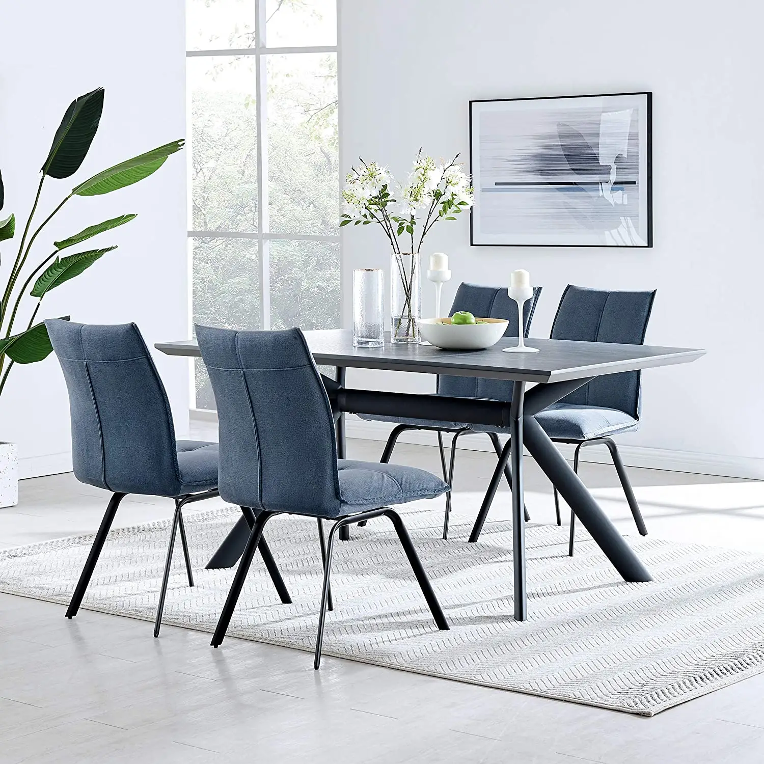 T-mesas y sillas de comedor de madera redondas, minimalistas, industriales, de lujo, para espacios pequeños, para Cocina