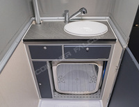 Conquer Falcon, caravane de luxe tout-terrain 4x4, châssis en acier robuste, cadre en aluminium, capacité 4 personnes, réservoir d'eau de 320L, pour voitures, mobile