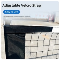 Système de filet de pickleball portable de 22 pieds, taille réglementaire, avec roues, pour intérieur et extérieur, conçu pour répondre aux normes américaines de pickleball