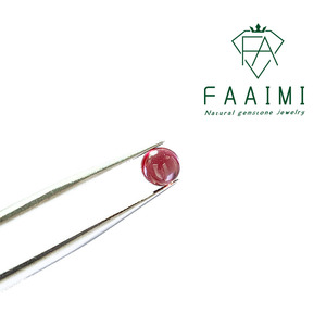 Pietre preziose sfaccettate di granato rosso naturale all'ingrosso, cabochon rotondo bombato, anello fai da te lavorato a mano con gioco di colore nelle misure 4mm/5mm - Product Image 5