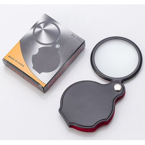 Lupa de Mano Portátil Mini Negra de 50 mm y 8x, Lente de Aumento Plegable para Joyería - Product Image 1