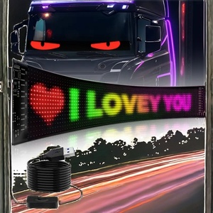 Panneau lumineux LED programmable à matrice de pixels défilants 5V USB « Oeil du Diable » pour voitures et camions – Neuf - Product Image 2