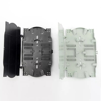 Plateau d'épissure de fibre optique 12 24 ports avec queue de cochon et adaptateur pour cassette de fibre optique de panneau de brassage d'armoire de fibre optique