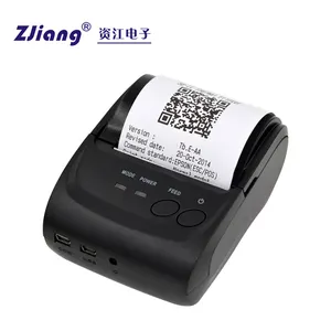 Zjiang 5802 Bluetooth Thermische Factuurprinter 58 Mm Direct Verwarmd Ondersteuning Van De Smartphone Control(Blue Us), Wordt Geleverd Met Engels Man