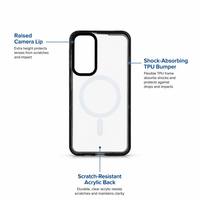 Étui de téléphone magnétique fin, 1,5 mm d'épaisseur, coque protectrice transparente en acrylique pour Samsung S24 Ultra, léger, résistant aux rayures