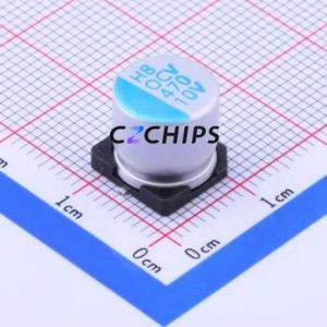 Condensateur solide OCV471M1ATR-1010 SMD, D10xL9.9mm (Capacité : 470uF) (Précision : 20%) Tension nominale : 10V - Product Image 1