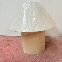 Lampe en marbre avec abat-jour en fibre de lin, abat-jour en tissu de haute qualité, lampe de bureau en pierre en promotion