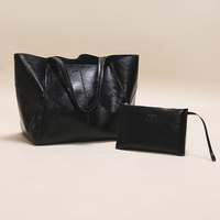 Sac fourre-tout spacieux pour femme avec petite pochette, en cuir PU imperméable, à bandoulière unique, idéal pour l'été, les voyages, le travail et le shopping