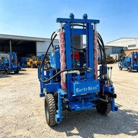 Machine de forage de puits profonds portable, équipement de forage de puits d'eau 200m, acceptant la personnalisation